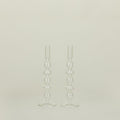 Bubble Candle Holder, Set of 2 - Clear
