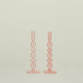 Bubble Candle Holder, Set of 2 - Pink