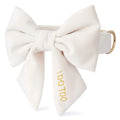 Ivory Velvet Lady Bow Collar