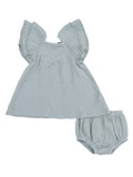 V-Neck Dress and Bloomer, Jadeite