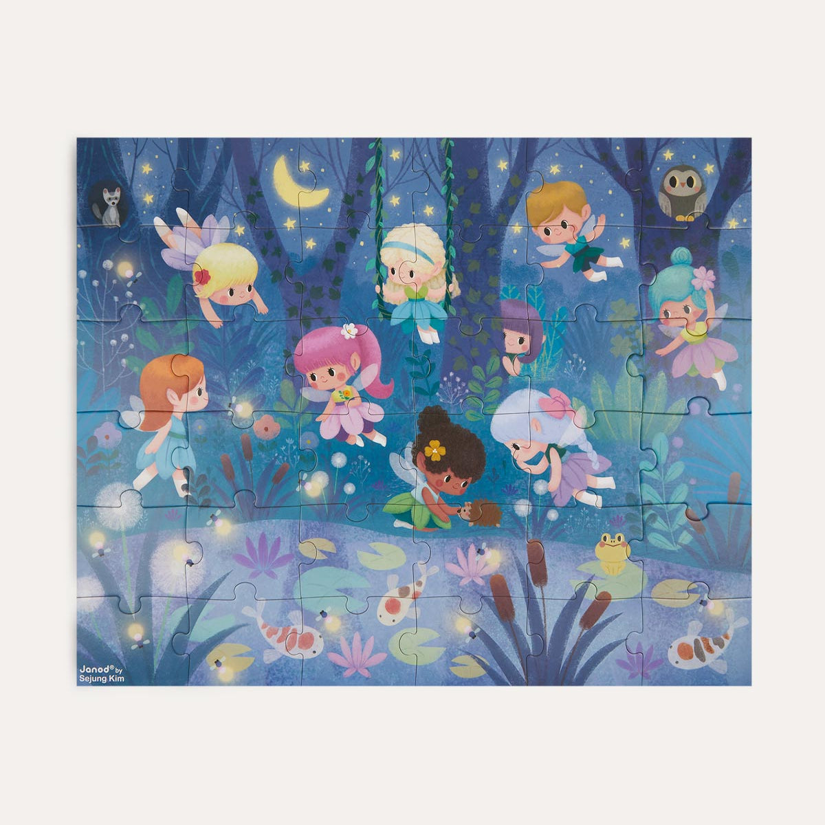 Janod Fairies And Waterlilies Puzzle 36 pcs