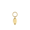 Faceted Gold Marquise Charm