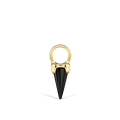 Black Moissanite Spike Charm