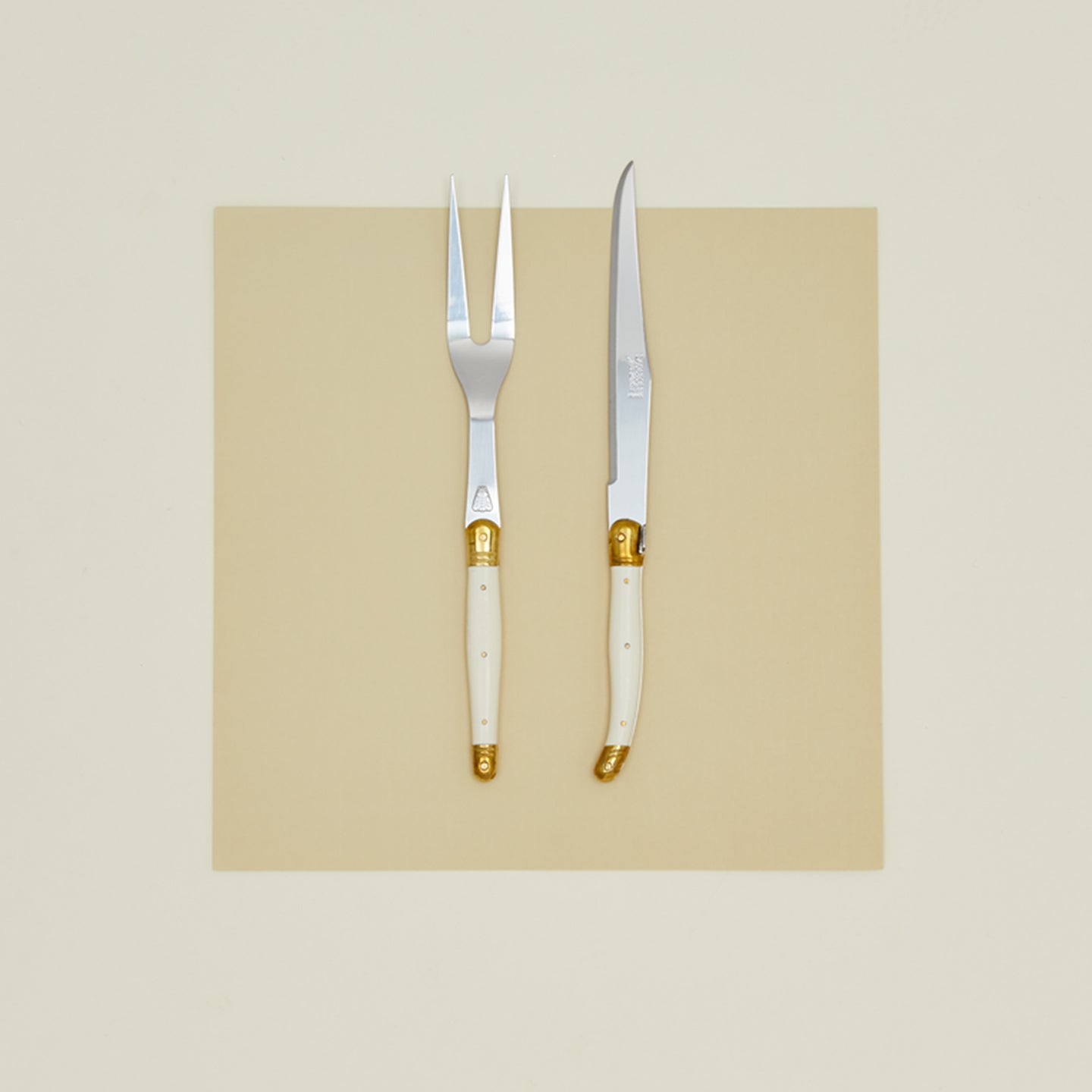 Jean Dubost Carving Set - Ivory