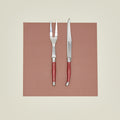 Jean Dubost Carving Set - Red