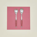Jean Dubost Salad Servers - Red