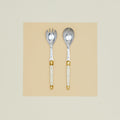 Jean Dubost Salad Servers - Ivory