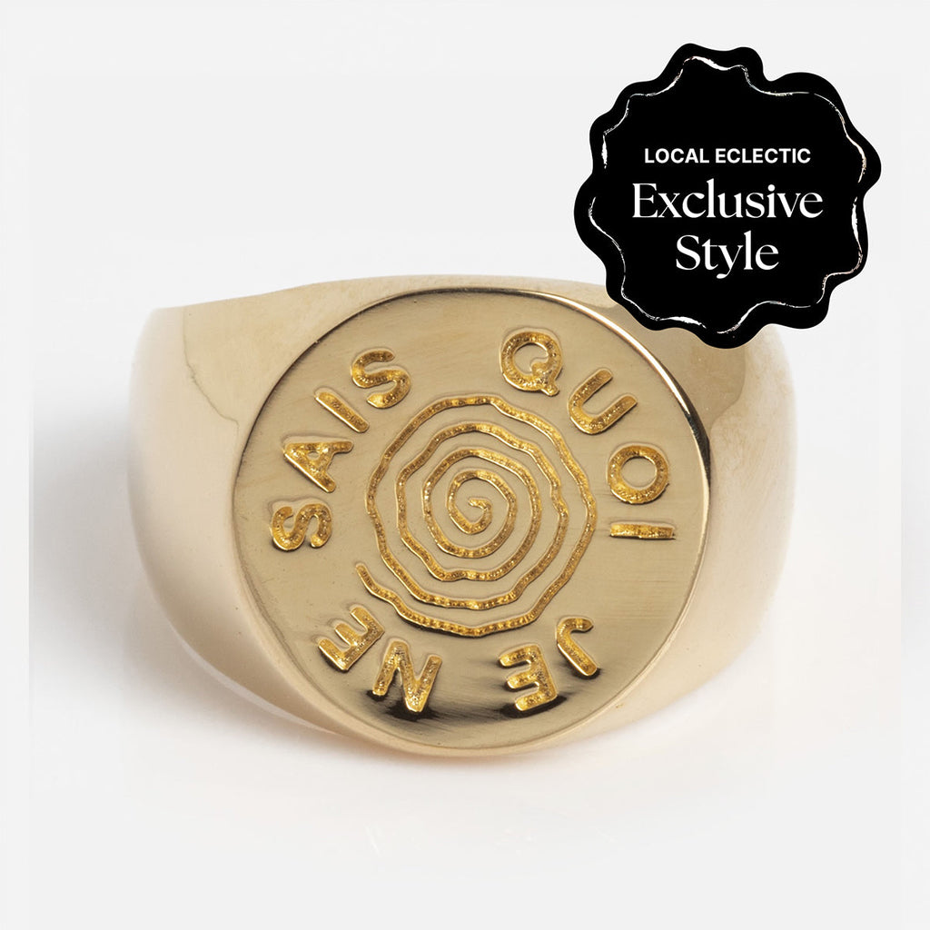 I Like It Here Club x Local Eclectic Je Ne Sais Quoi Pinky Signet Ring