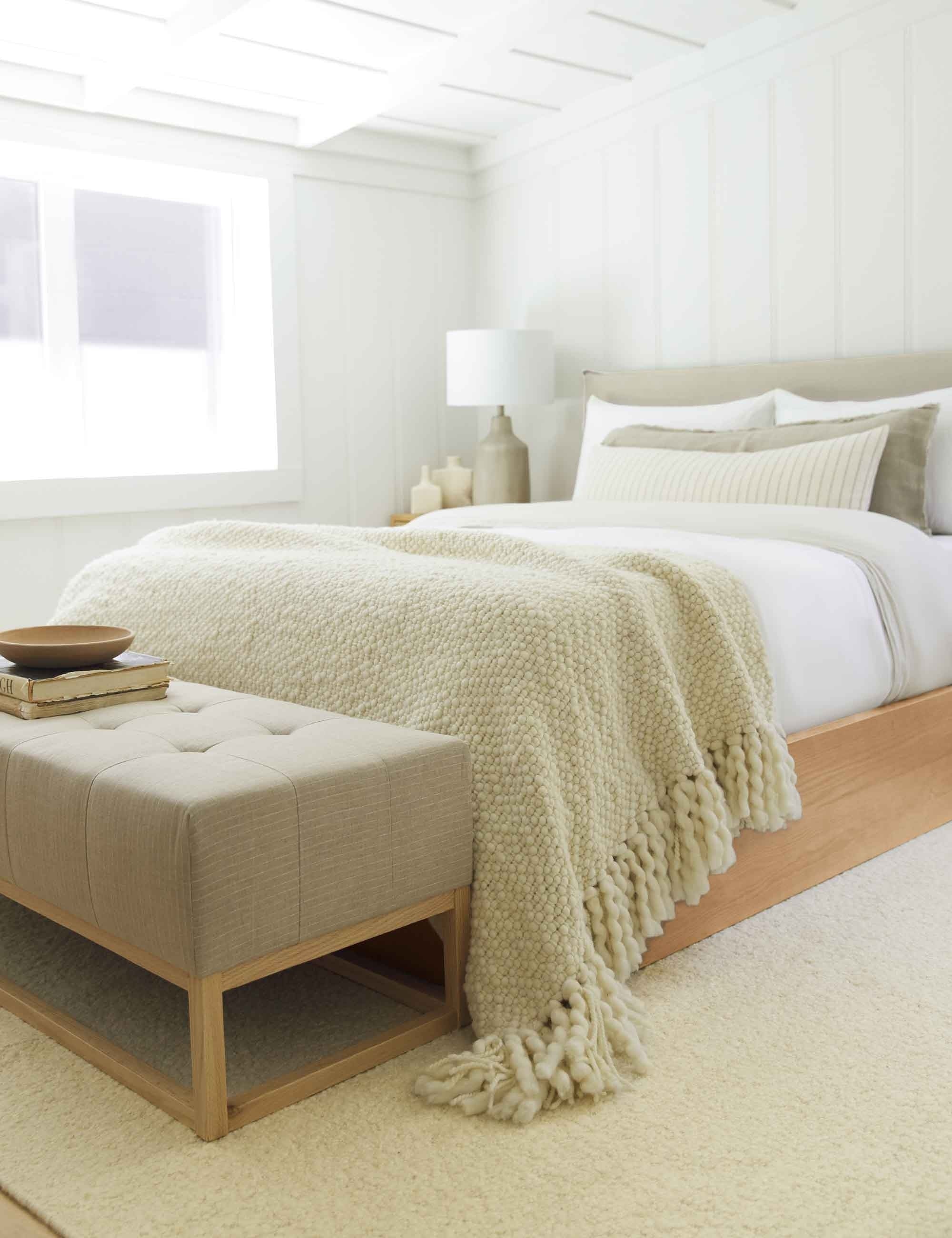 Laurel Stonewashed Linen Lumbar Pillow by Pom Pom at Home