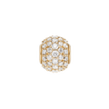 Pavé Orb White Crystal Charm Gold