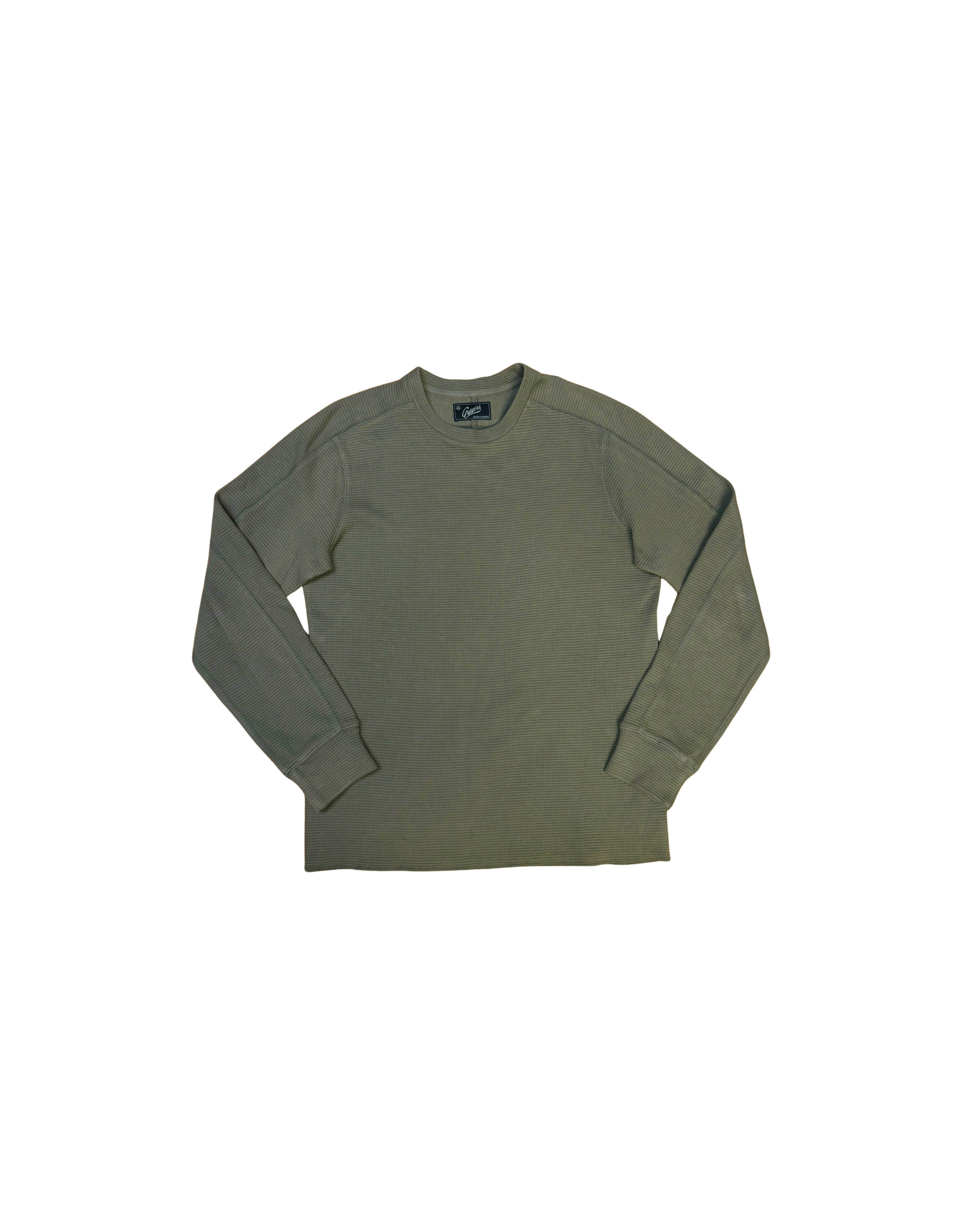 Rayburn Waffle Jacquard Crew SMP - Olive