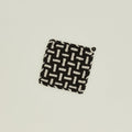 Parquet Handwoven Pot Holder - Black/Flax