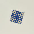 Parquet Handwoven Pot Holder - Blue/Yellow