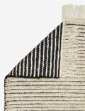 Kenzi Hand-Knotted Wool Rug Swatch, Black