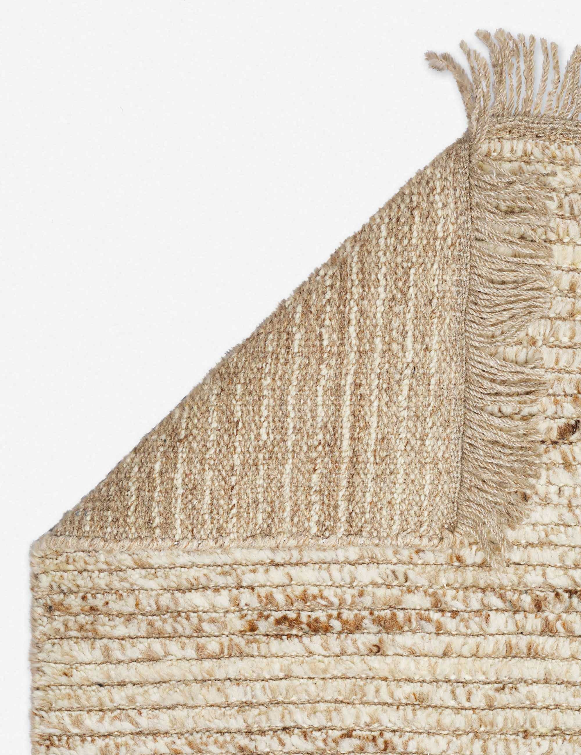 Kenzi Hand-Knotted Wool Rug Swatch, Sand