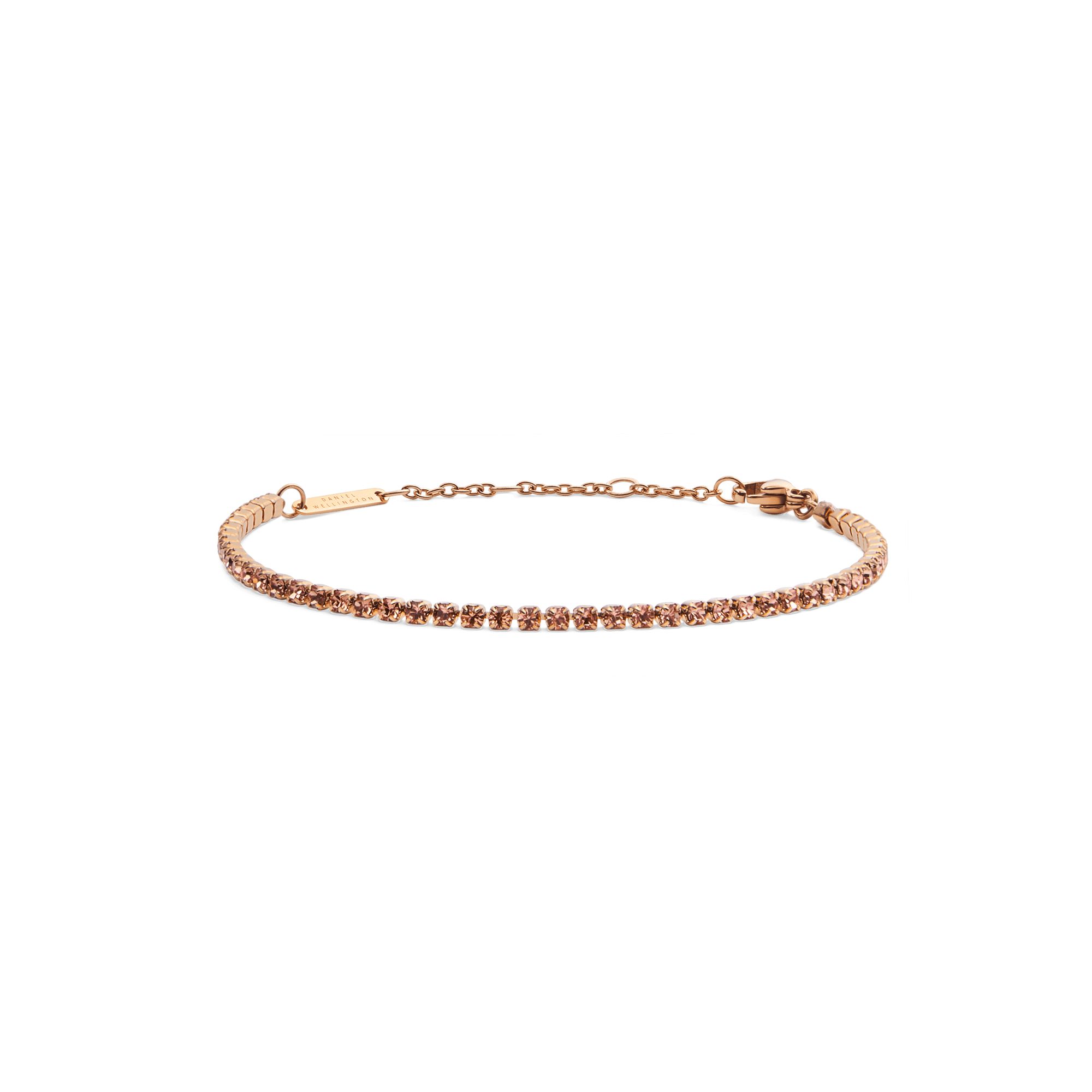 Classic Tennis Bracelet Apricot Rose Gold