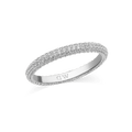 Pavé Ring Silver 3 mm