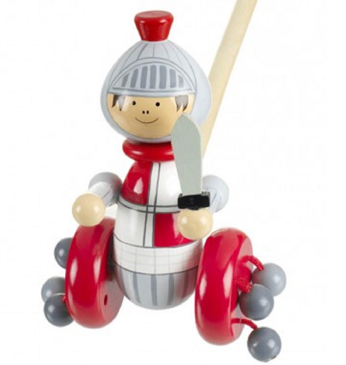 Push Along Wooden Knight