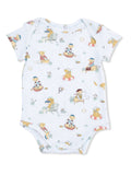 Short Sleeve Bodysuit, Lake Buddy Dogs