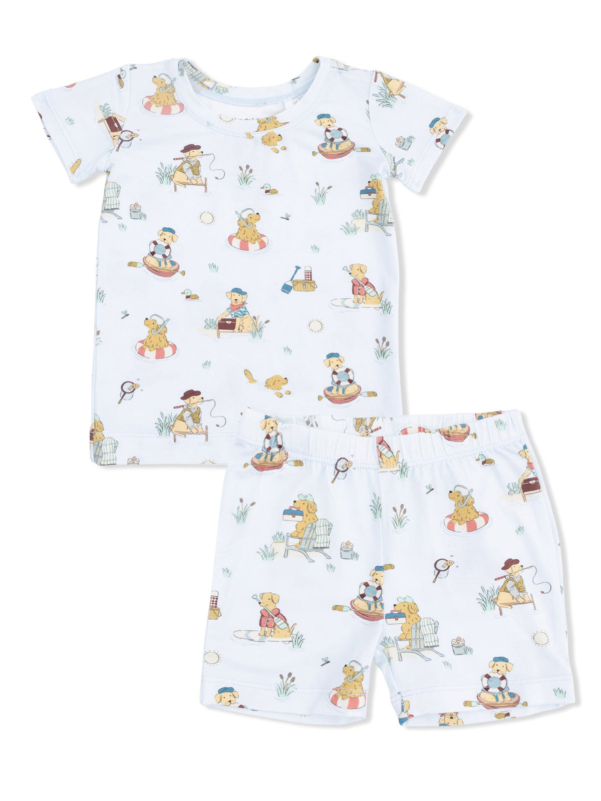 Short Loungewear Set, Lake Buddy Dogs