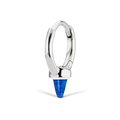 Lapis Single Short Spike Non-Rotating Earring (Non-Rotating)