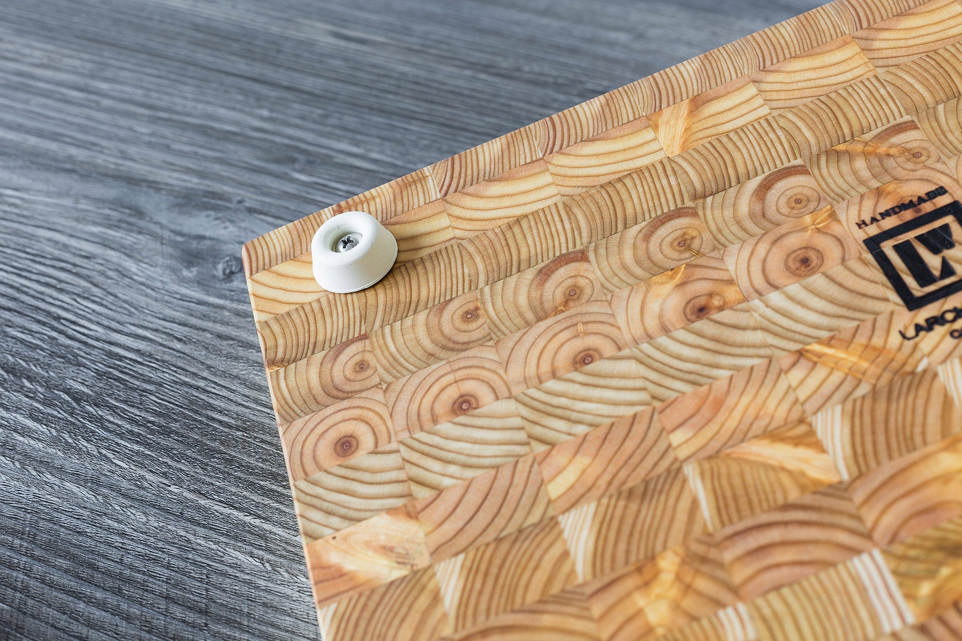 Premium Kiln Dried Larch Wood One Hander Medium Cutting Board 14 x 8
