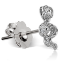 Large Diamond Pavé Snake Earstud