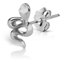 Snake with Black Diamond Eyes Earstud
