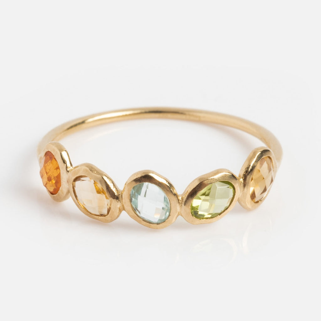 Solid Gold Organic Dawn Ring