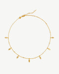 Leaf Charm Choker | 18ct Gold Vermeil