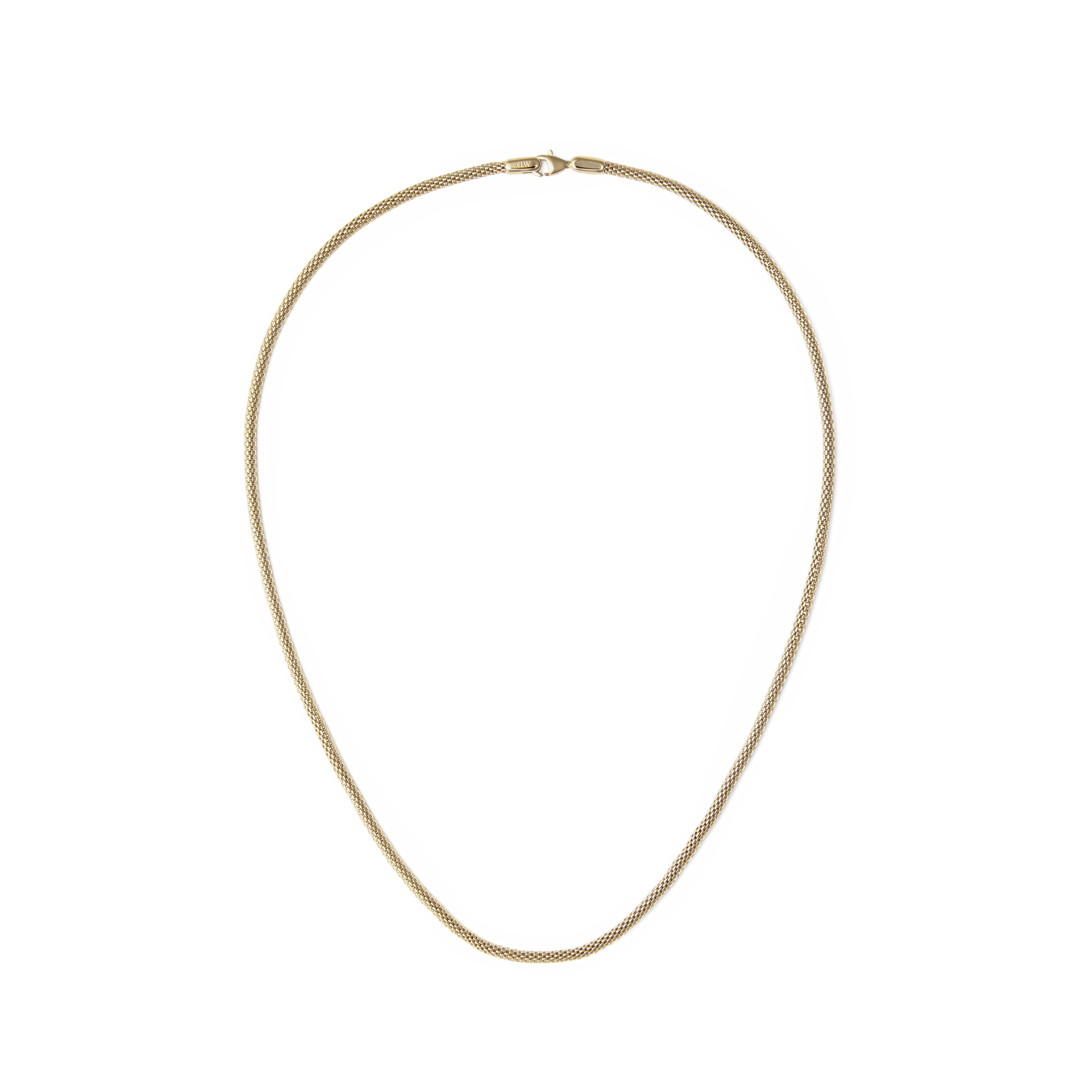 Tide Mesh Necklace Gold 2.8
