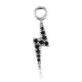 Black Diamond Lightning Bolt Charm