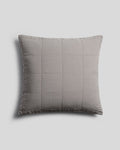 Linen Box Quilted Euro Sham (Pebble)