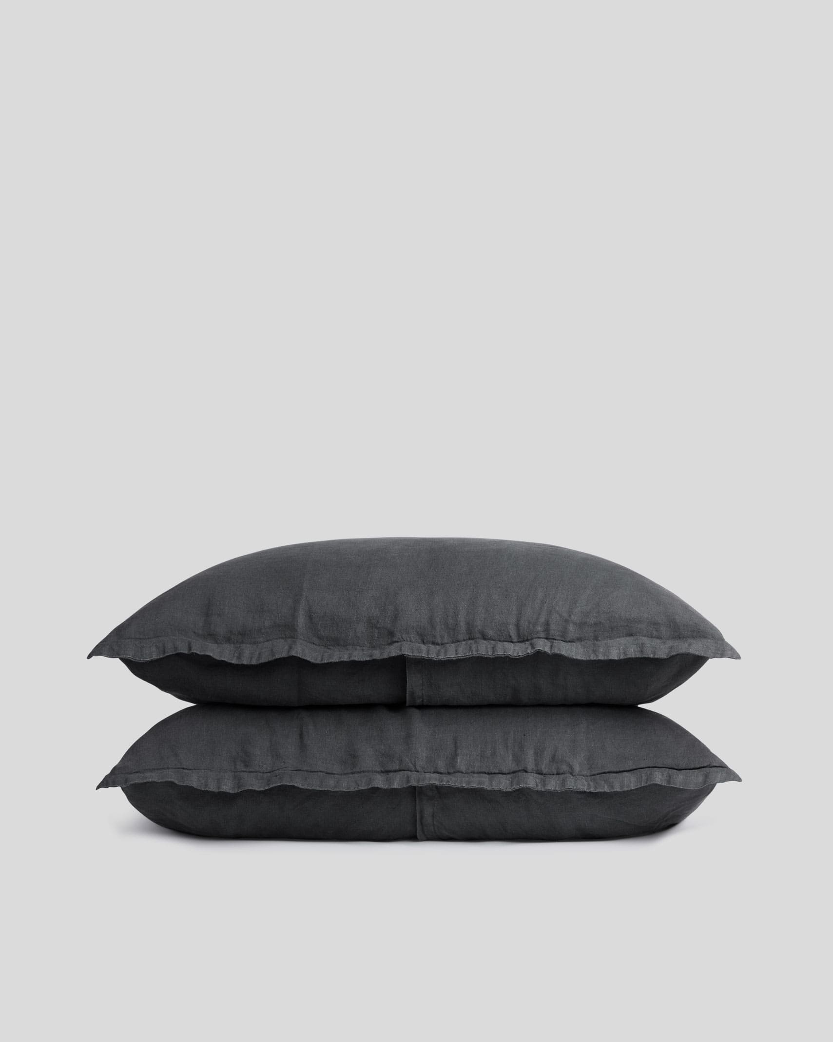 Linen Sham Set - FINAL SALE (Coal)