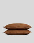Linen Sham Set (Tobacco)