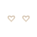 Mirelle Heart Earrings Gold