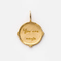 Solid Gold Coin Charm