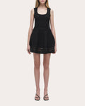 Lottie Ribbed Illusion Knit Mini Dress