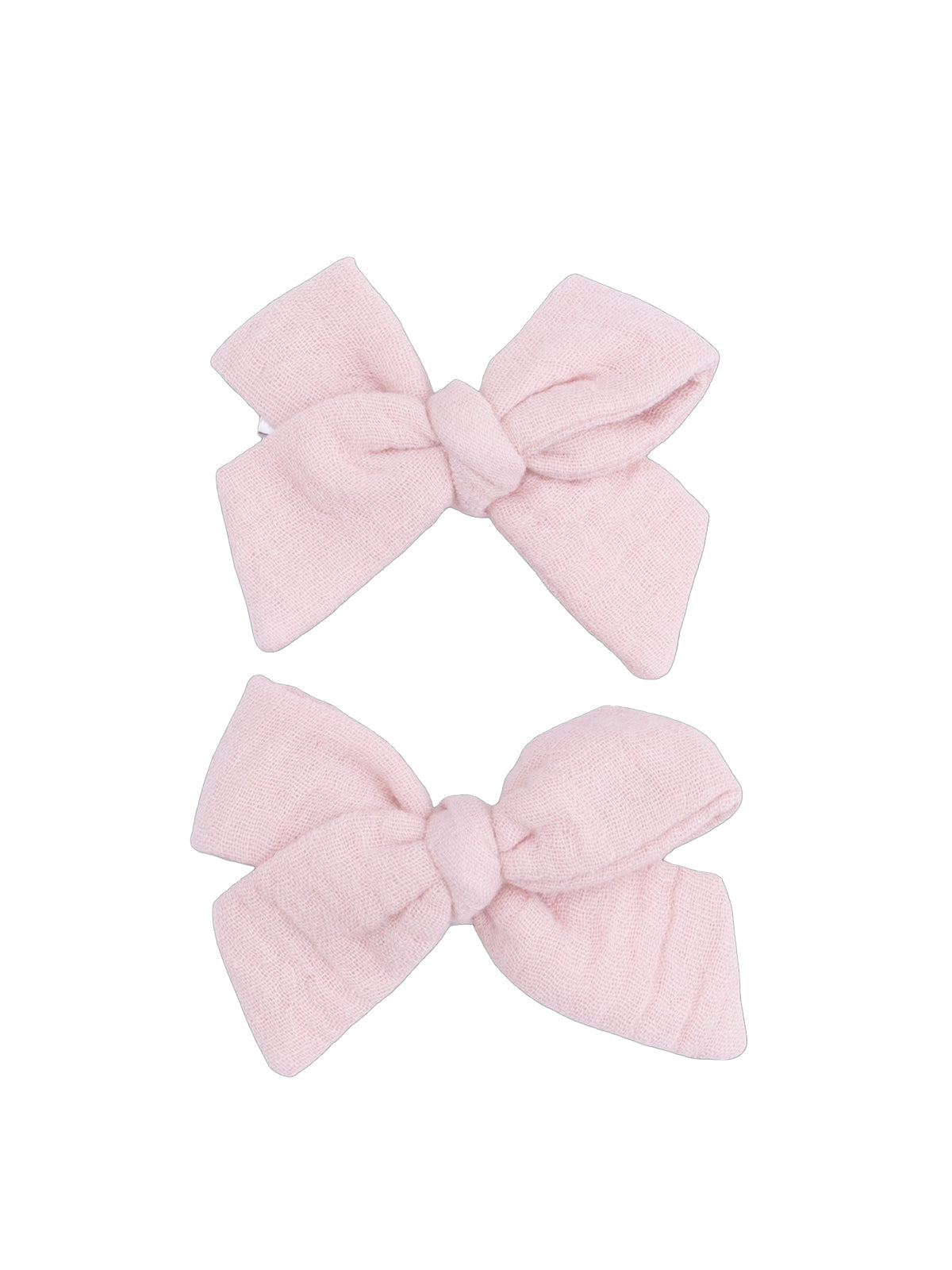 2-Pack Hair Bows w/Clips, Lotus Pink