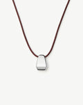 Lucy Williams Arco Cord Necklace | Silver Plated