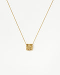 Lucy Williams Byzantine Square Coin Pendant Necklace | 18ct Gold Vermeil