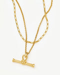 Lucy Williams Horizon & Ridge T-Bar Necklace Set | 18ct Gold Plated/18ct Gold Vermeil