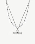 Lucy Williams Horizon & Ridge T-bar Necklace Set | Sterling Silver