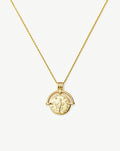 Lucy Williams Long Engravable Roman Arc Coin Necklace