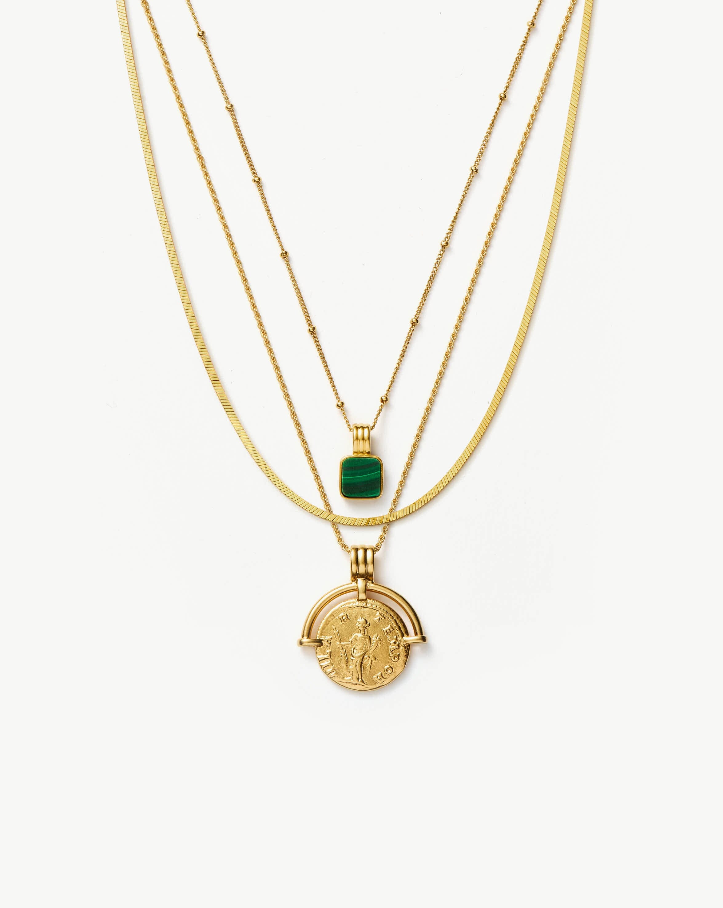 Lucy Williams Ultimate Coin Necklace Set | 18ct Gold Plated