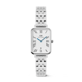 Quadro Roman Numerals Date 5-link Silver