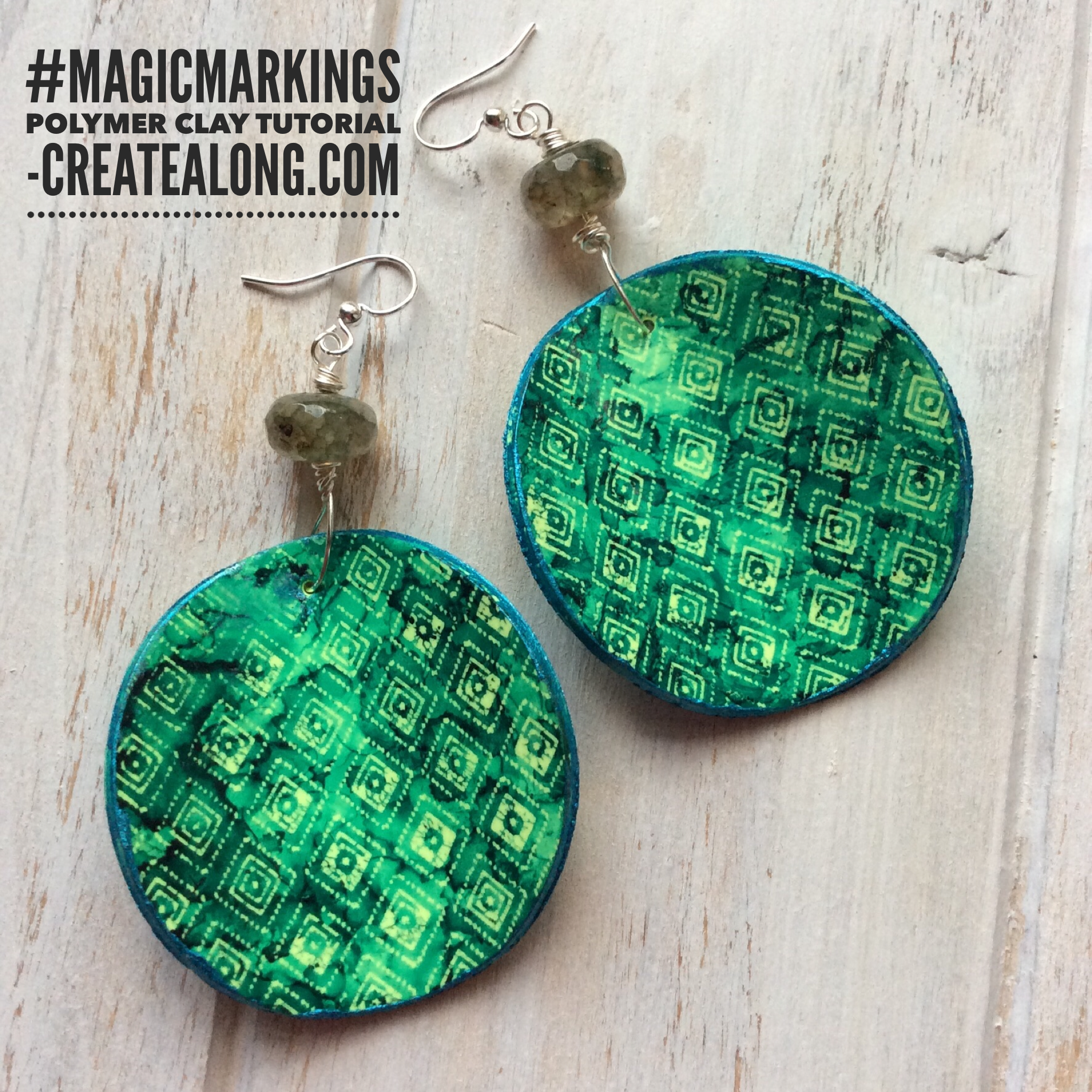 Magic Markings PDF Tutorial – Faux Batik Pattern Technique for Polymer Clay | 20 Pages, 38 Photos