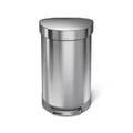 studio 45 litre, semi-round step can, stainless steel