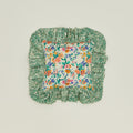 Ruffled Floral Cushion - Fern