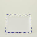 Ogee Edge Rectangular Platter - Blue